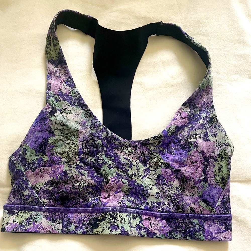 Lululemon Purple Racer Back Sports Bra - size 4